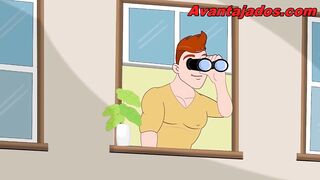 Homosexual Sex Toon: The Lewd Delivery Guy