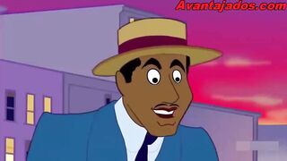 Animan Homo Ebony Dudes with Large Titties Having Sex