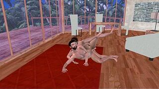 Animated CG Homosexual Porn - Guy Screwing Some other Dude in Spoon Position on Floor