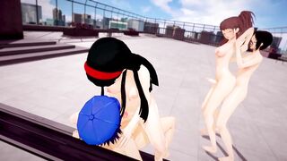 Shemale hentai Fuckfest Persona 4 Yukiko Naoto Rise Marie