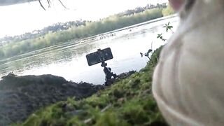 Behind the scenes with Jon Arteen: after masturbating, ejaculating, thick cum play, cleaning up, tidying up, and creating an artistic jizz display on green moss.