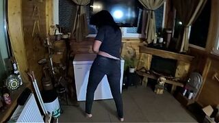 Taut Jeans Dance Floozy Gagging Facefuck & Cum on My Tangas