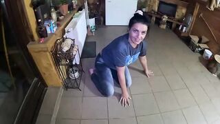 Taut Jeans Dance Floozy Gagging Facefuck & Cum on My Tangas