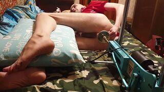 Cute Sasha Earth in an erotic suit homemade amateur anal Banging Machine