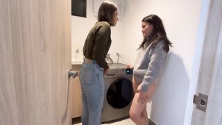 My Coworker Turns Me Into a Lesbo in Her Laundry Room