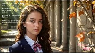 I drilled the smartest eighteen-year-old female student right by our university building. Screwing her constricted cunt is pure fun![AI]