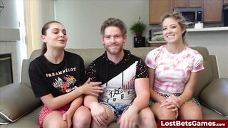 3 allies are playing disrobe basketball indoors with high stakes