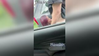 That babe ditched her spouse to hook up with some other dude in the parking lot.