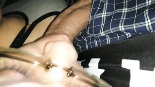 Latin babe Pizza Dare.. After work cumming 4times, three creampie and 1 throat