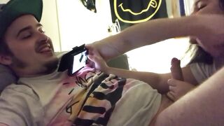 My Partner as They Themself Giving Me a Oral job