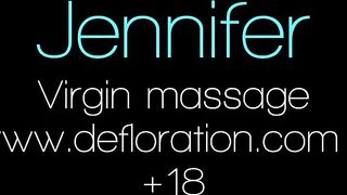 Jennifer Lorentz very hot massage for a virgin babe