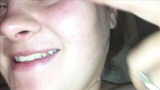 Snatch Cumming & Squirting All Over Ramrod During Sex, Close Up