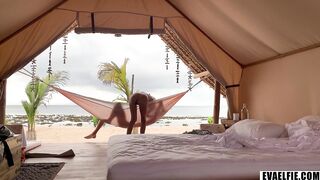 My beach adventure on vacation - intimate bang