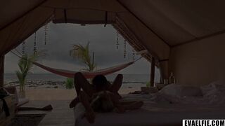 My beach adventure on vacation - intimate bang
