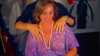 Lusty mother I'd like to fuck with Sexy Body Slurps and Strokes Chubby Penis on Zebra Skin Bed