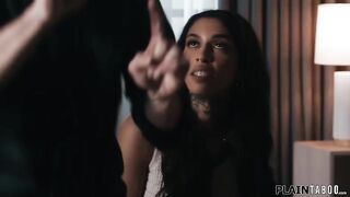 With a spouse that doesnt wanna screw her, large boobs black Ravyn Alexa turns to her ex whos a fertility doctor.This guy examines her twat and the brunette hair gets turned on