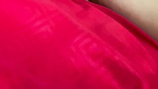 Cute slim beauty plays with some toys