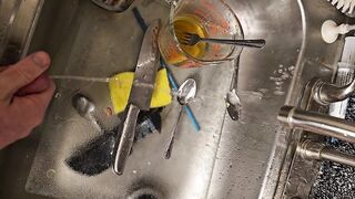 Quick void urine on the ribald dishes