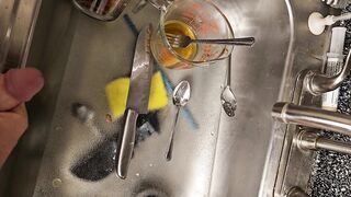 Quick void urine on the ribald dishes