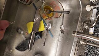 Quick void urine on the ribald dishes