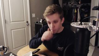 Stepbro plays guitar and eats a burrito (Foot disclose at twenty subs)