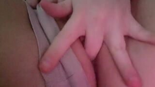 Morning rub with my soaked twat