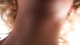 Amateur close up movie scene of the sexually excited lesbian cuties and their filthy games