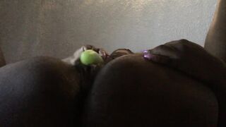 Black Cunt Leaks Cum