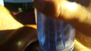 spouse using fleshlight cum oozing out