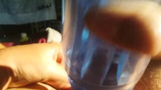 spouse using fleshlight cum oozing out