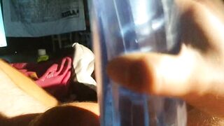 spouse using fleshlight cum oozing out