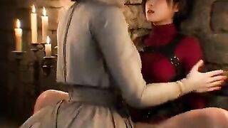 Videogame lesbo giving a kiss resident cold-blooded village large mamma oriental beauty