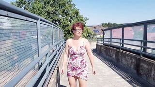 Public SQUIRT and BLOW and VOID URINE at the Trainstation