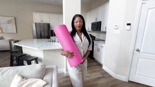 Step Bro Rips Gap In My Yoga Panties Behind My Back