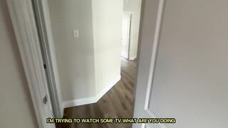 Step Bro Rips Gap In My Yoga Panties Behind My Back