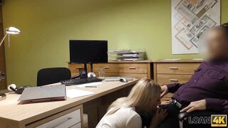 LOAN4K. Chap helps a golden-haired babe when that babe needs supplementary cash