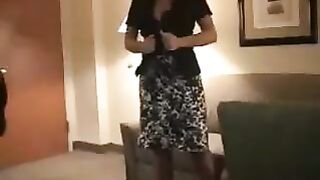 Breasty cuckold mother I'd like to fuck in ebony nylons drilled by ebony boys