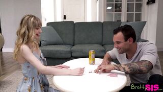 Bratty Sis - Losing Game Gets Her Large Brothers Large Schlong!