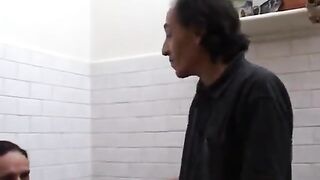 Curly granny enjoys her penis and cucumber bang and pegging her old fucker