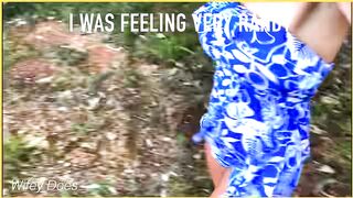 Wifey gets caught bare in risky public striping clip