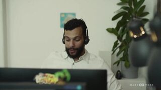 big beautiful woman Hotty Lets Coworkers Release Large Rod Tension On Her Kewl Vagina