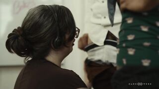 big beautiful woman Hotty Lets Coworkers Release Large Rod Tension On Her Kewl Vagina