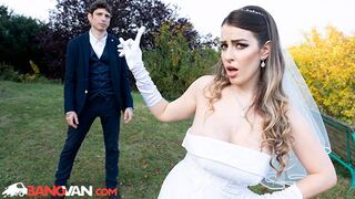 BangVan - Runaway Bride in Weddting Costume Marica Chanelle got Cheated and Seeks Payback!