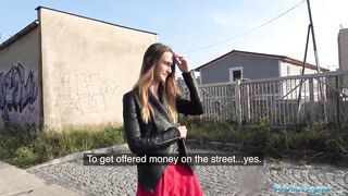 Public Agent That babe's pantyless and gets screwed hard