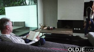 Natural Youthful Teenie Doggy style and Deepthroat Sex with Gray
