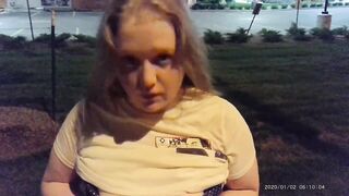 Teen Sucks My Dick & Disrobes In Public