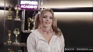 ROCCO SIFFREDI - twenty one YR Old Playgirl From Paris Takes Hardcore BIGGEST Dong Railing