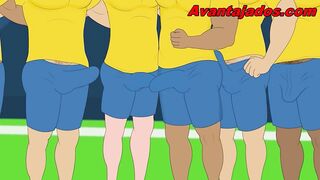 Toon Homo Porn Players in an Fuckfest