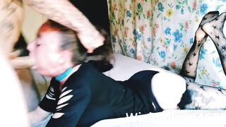 Coarse sloppy deepthroat/facefucking #1