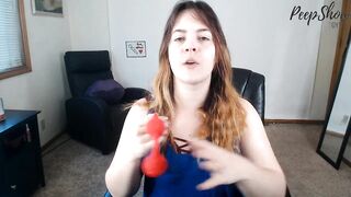 Doc Johnson Kinky Red Weighted Anal beads